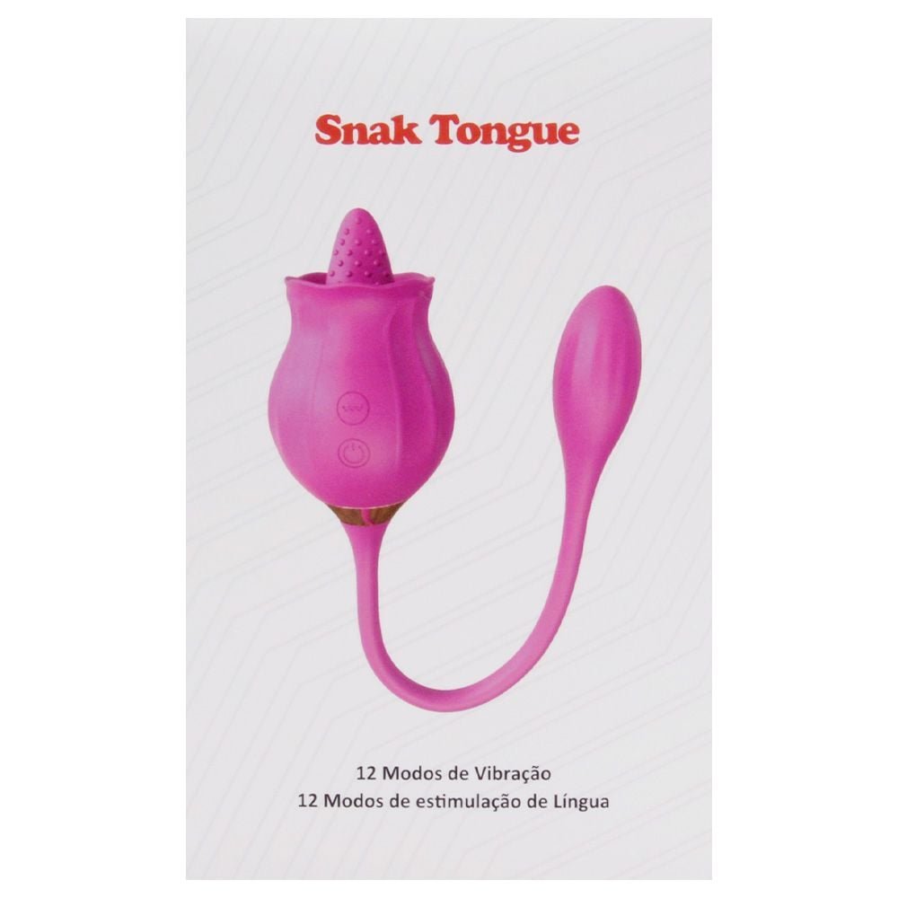 Vibrador Pulsação 12 Modos Snak Tongue Sexy Import
