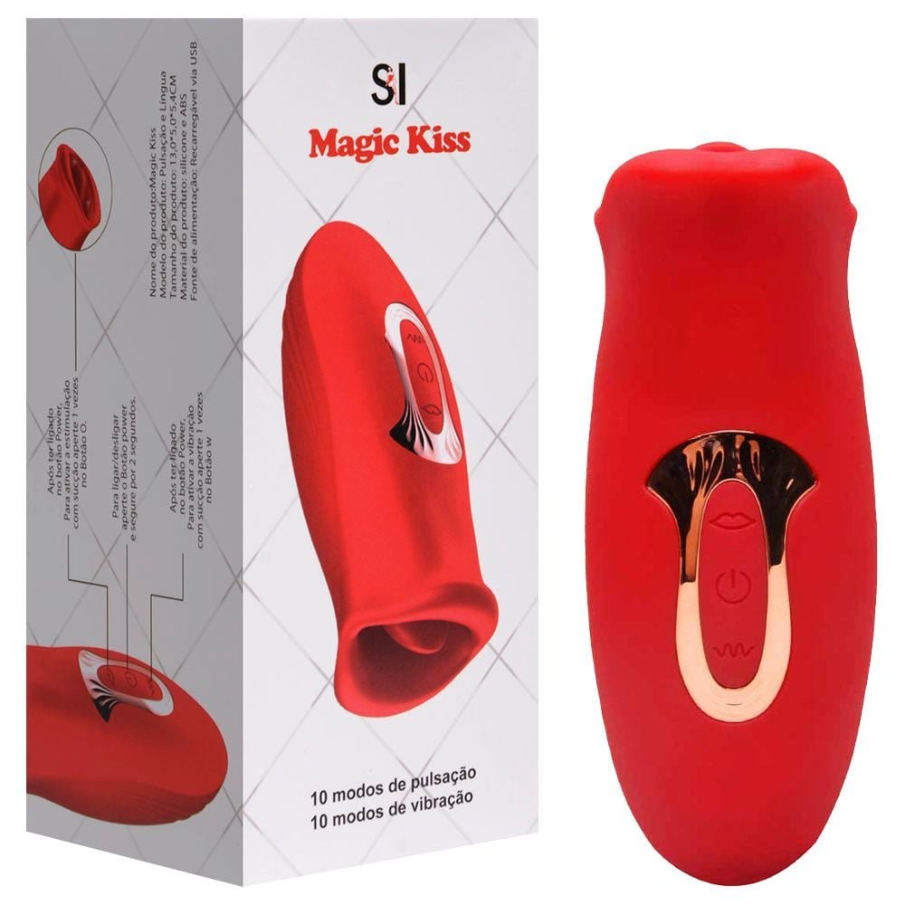 Vibrador Pulsação Boca Abre E Fecha Sexy Import