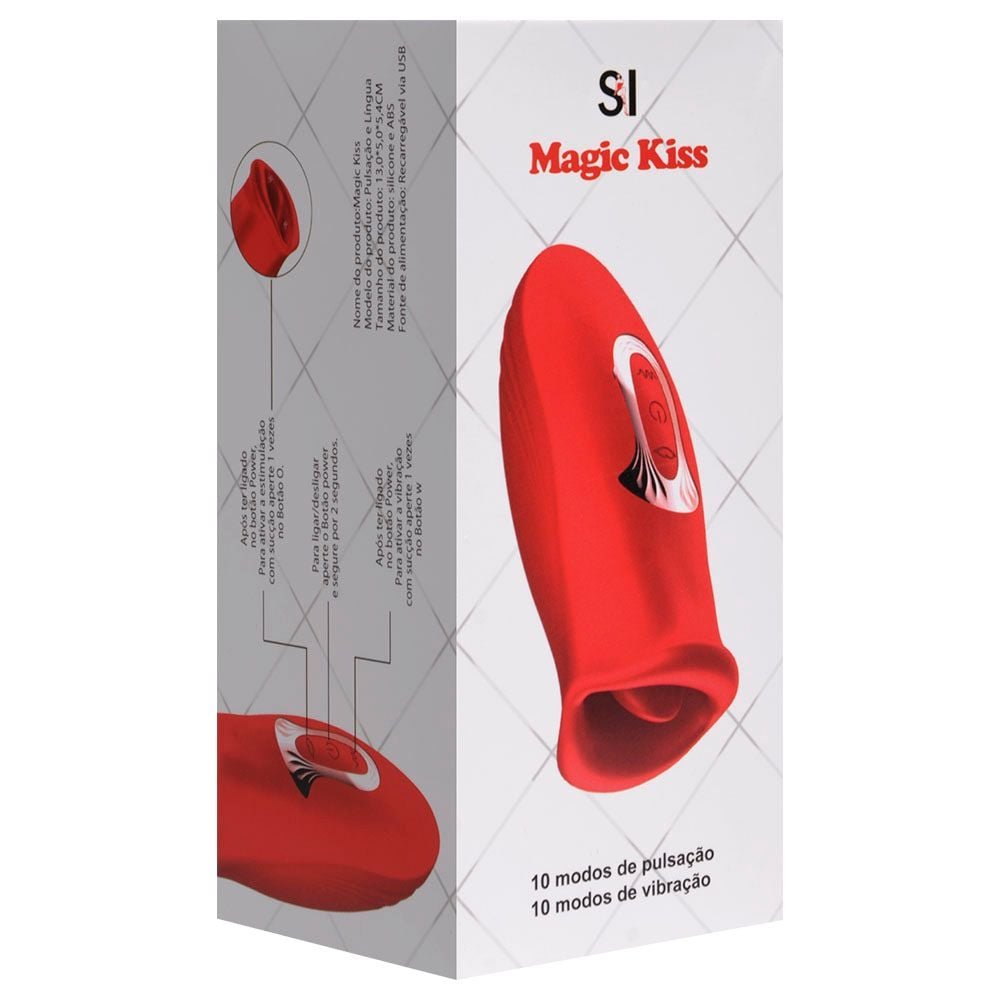 Vibrador Pulsação Boca Abre E Fecha Sexy Import