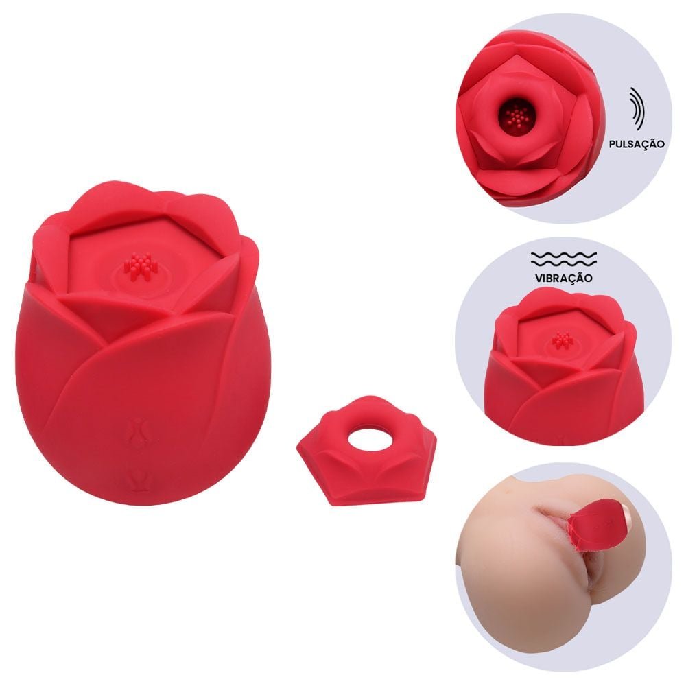Vibrador Pulsação Flower S-hande Sexy Import
