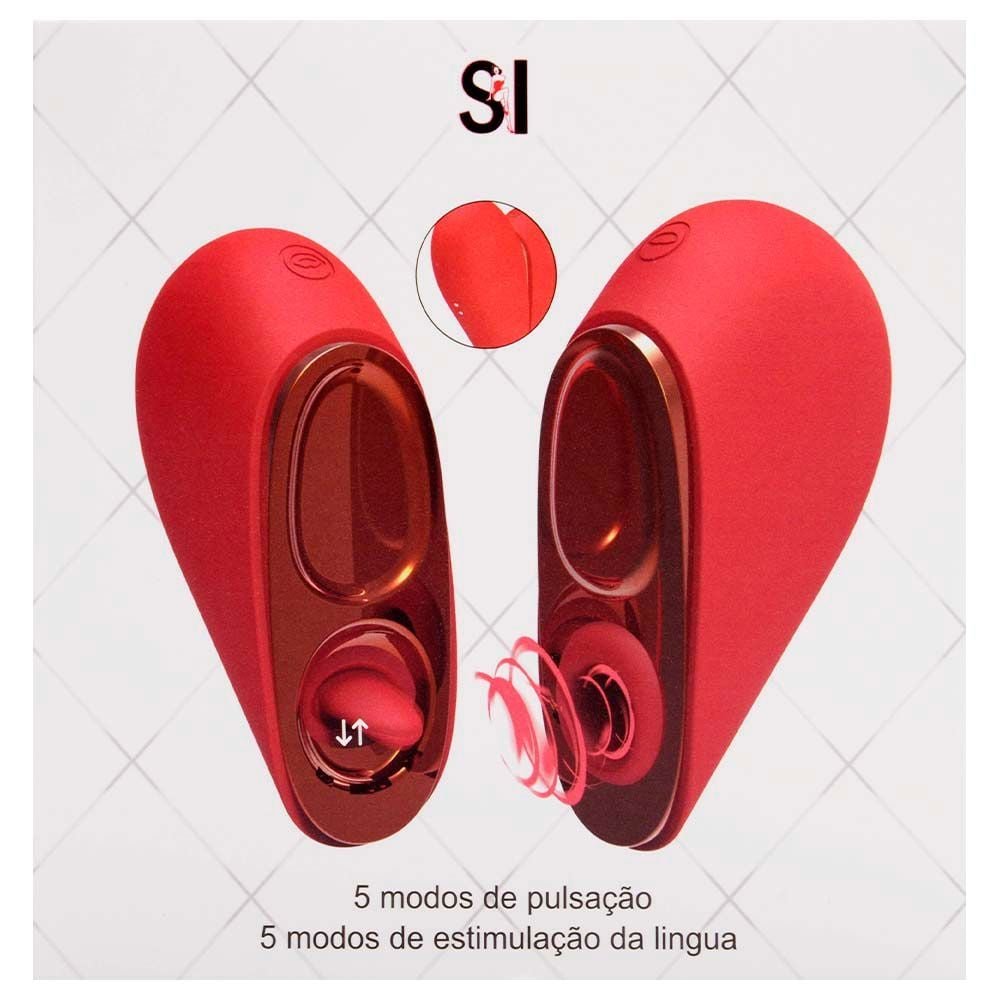 Vibrador Pulsação Língua Coração Sexy Import