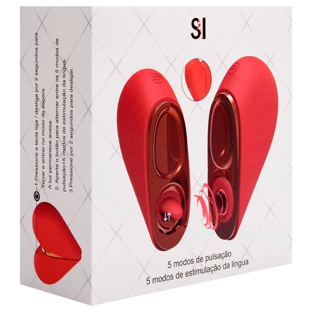 Vibrador Pulsação Língua Coração Sexy Import