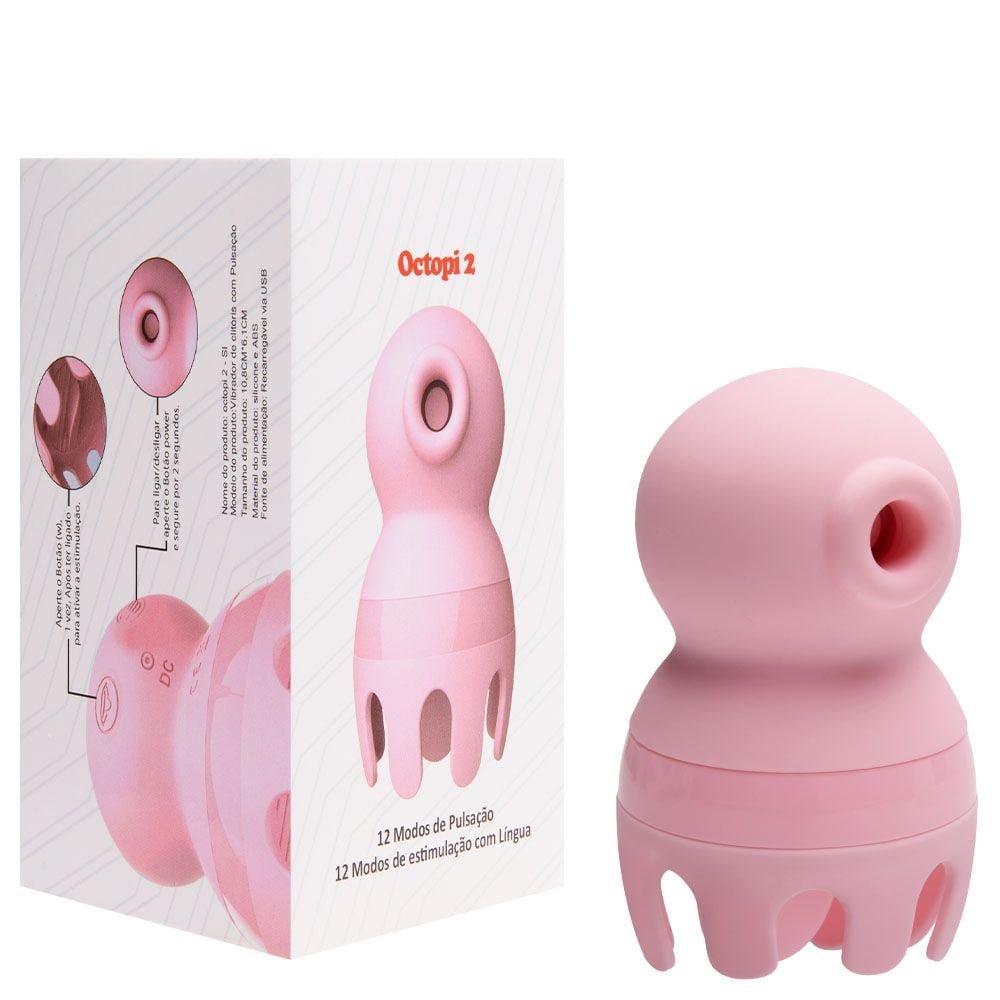 Vibrador Pulsação Língua Octopi 2 Sexy Import