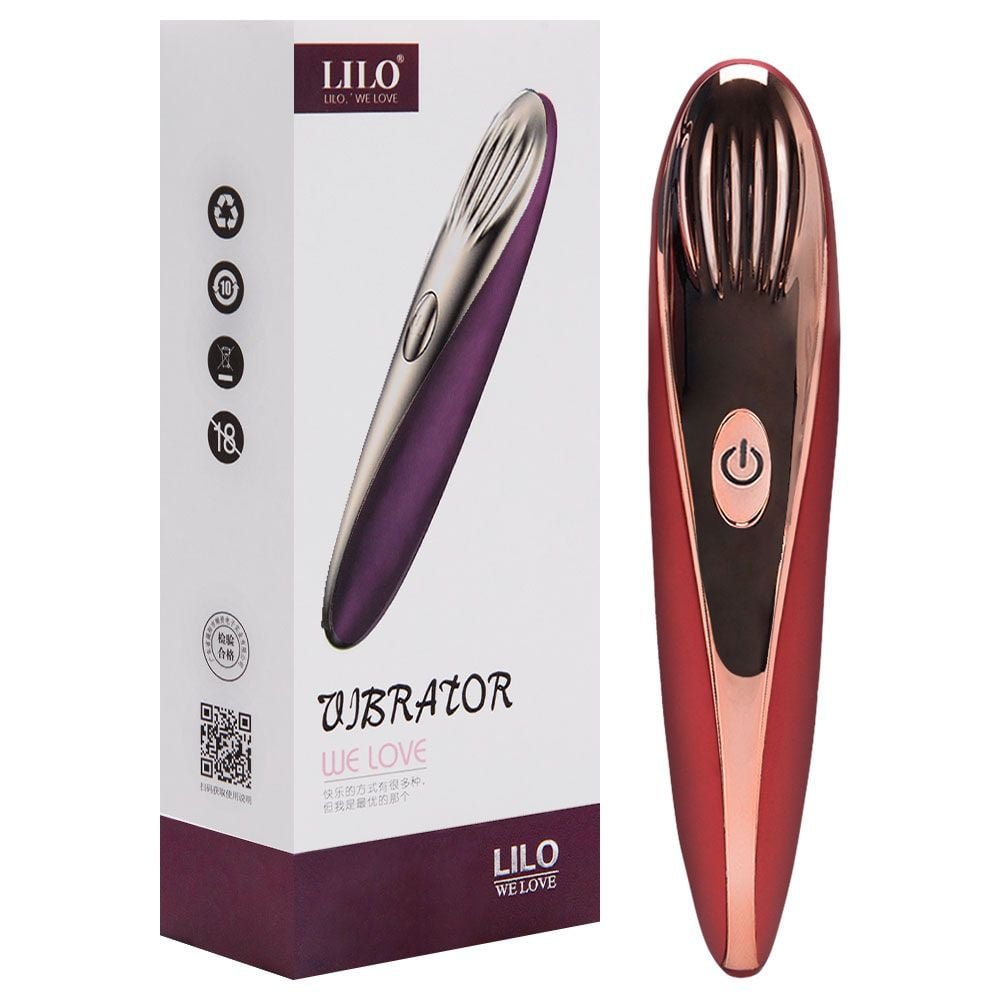 Vibrador Recarregável Usb 10 Vibrações Lilo Vipmix
