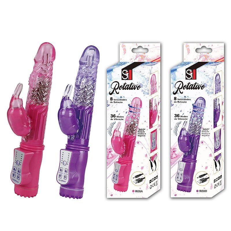 Vibrador Rotativo 36 Vibrações com Rotação 360º - Recarregável