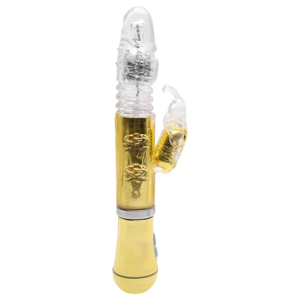 Vibrador Rotativo Borboleta Cromado Usb Sexy Import