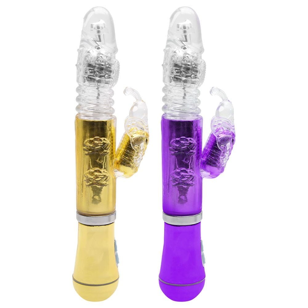 Vibrador Rotativo Borboleta Cromado Usb Sexy Import