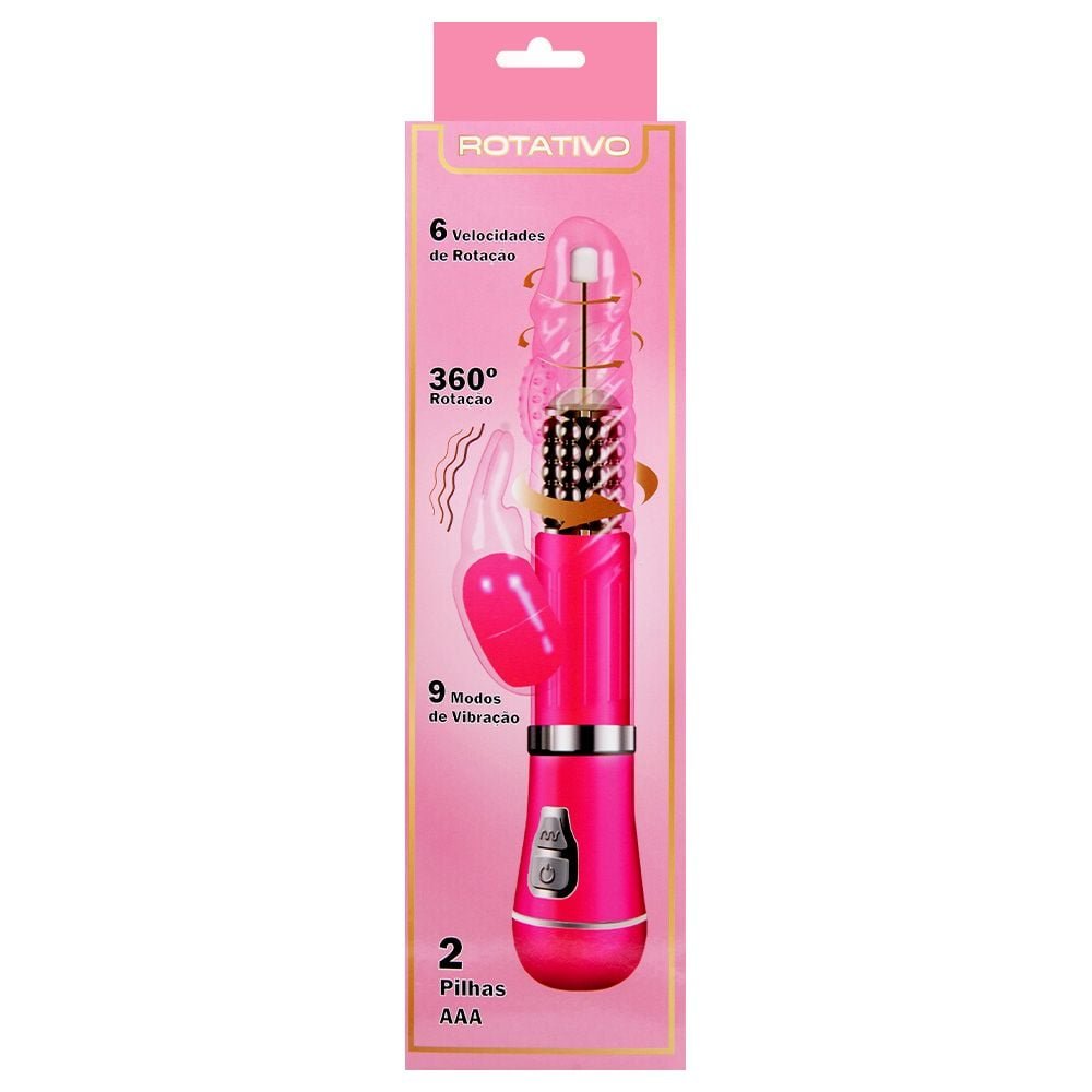 Vibrador Rotativo Coelhinho à Pilha Sexy Import