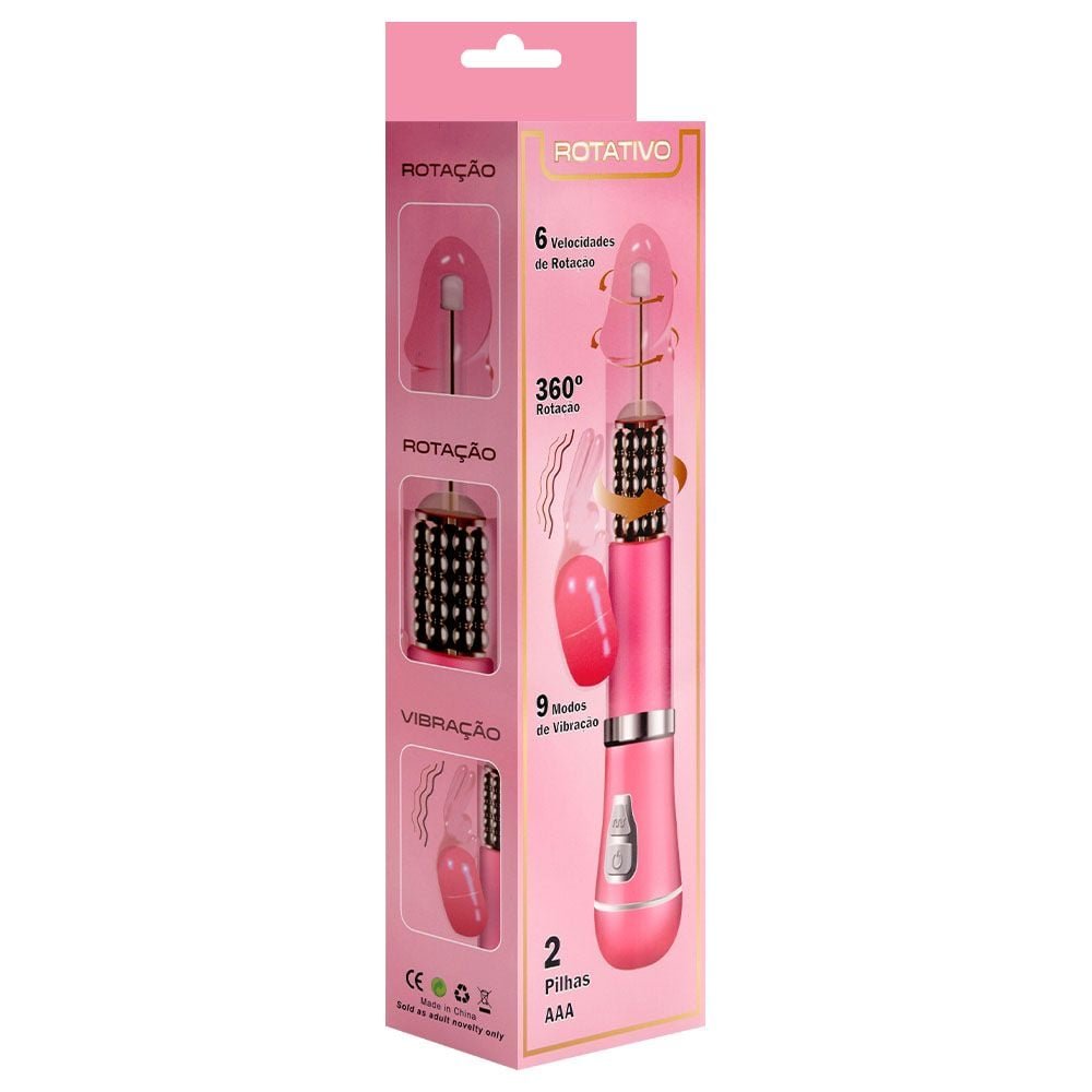 Vibrador Rotativo Coelhinho Pilha Sexy Import