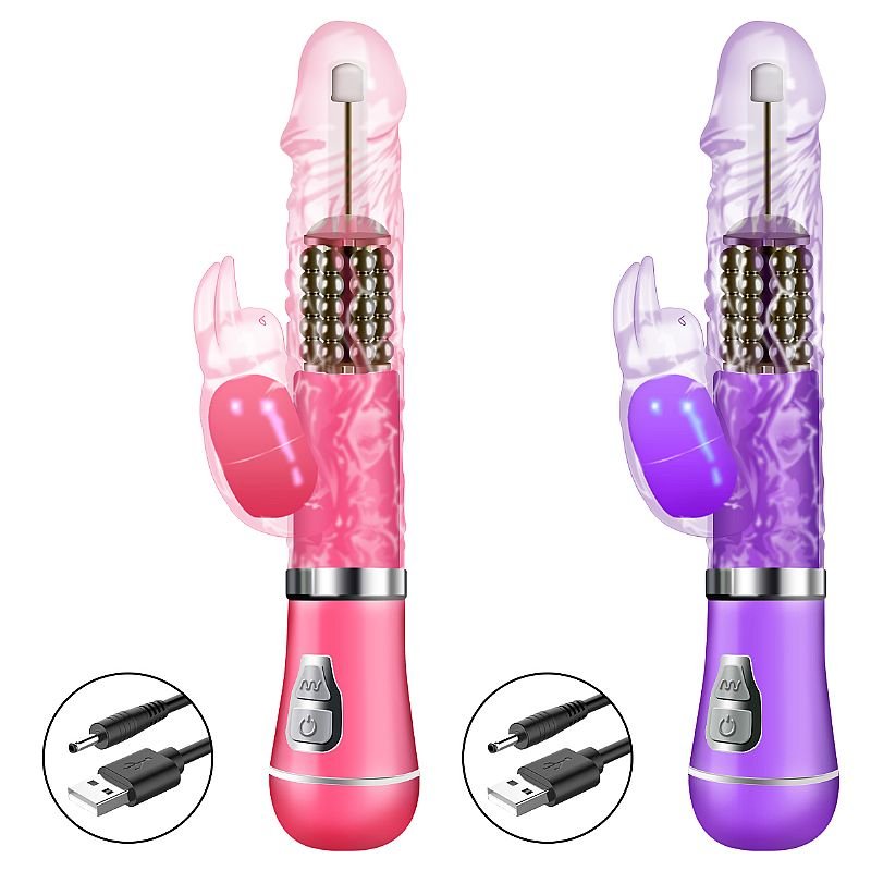 Vibrador Rotativo com Textura - Recarregável