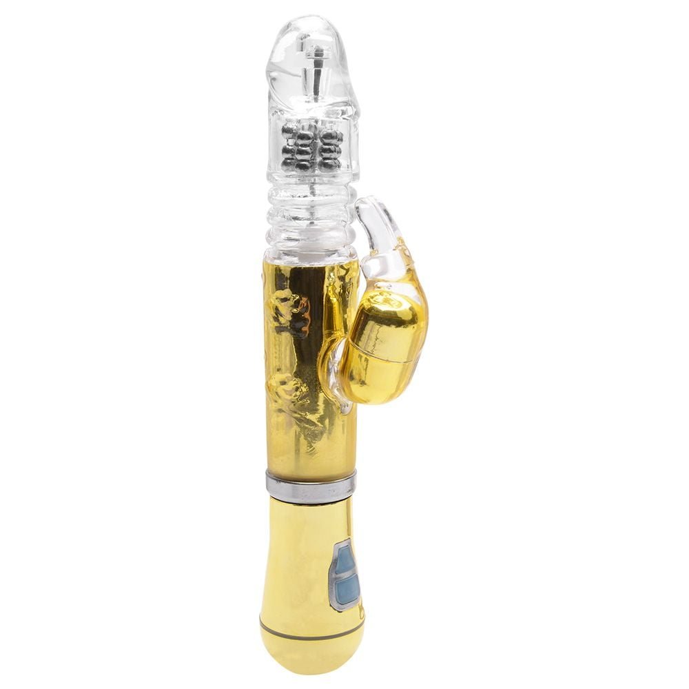Vibrador Rotativo Cromado Vai Vem Usb Sexy Import