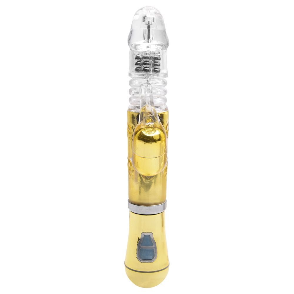 Vibrador Rotativo Cromado Vai Vem Usb Sexy Import