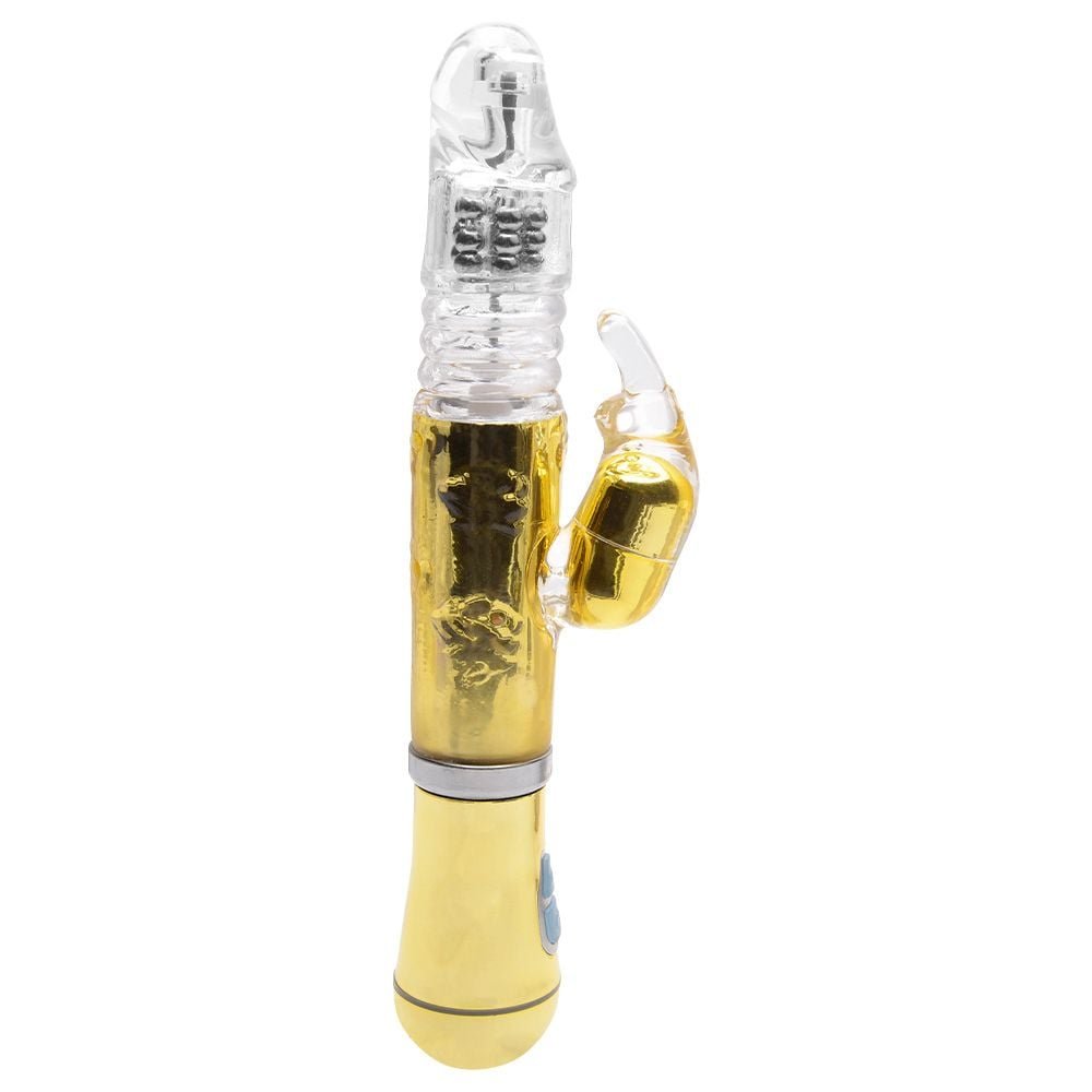 Vibrador Rotativo Cromado Vai Vem Usb Sexy Import