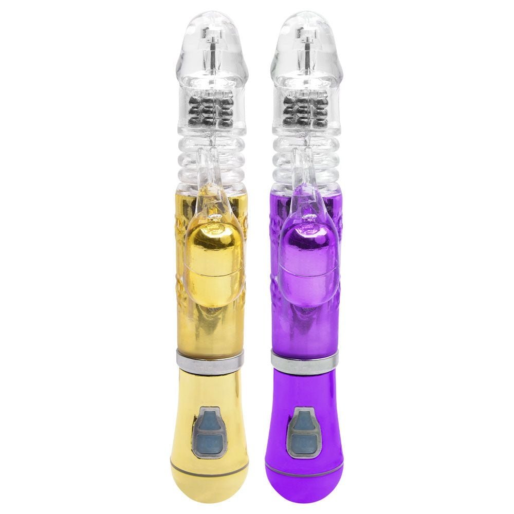 Vibrador Rotativo Cromado Vai Vem Usb Sexy Import