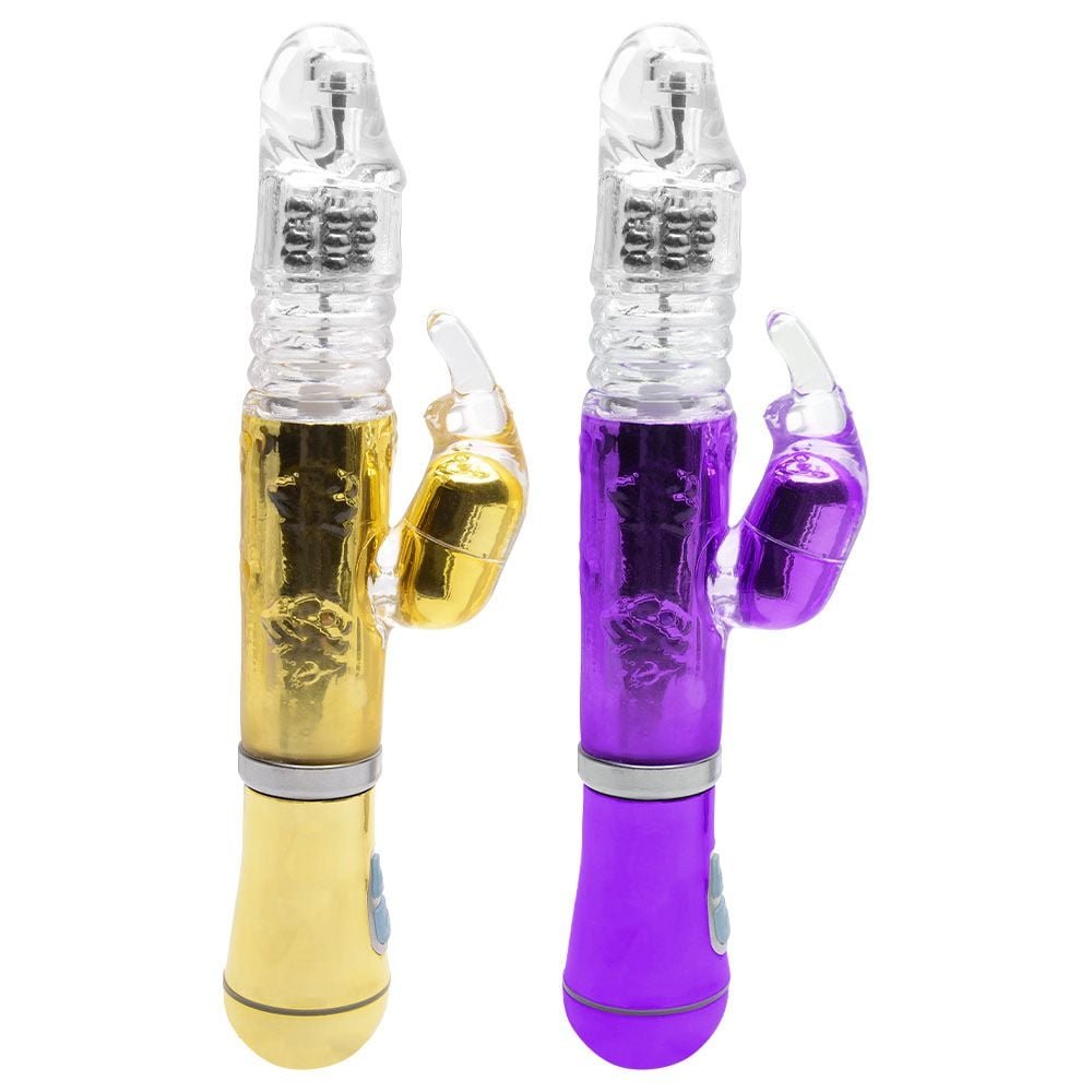 Vibrador Rotativo Cromado Vai Vem Usb Sexy Import