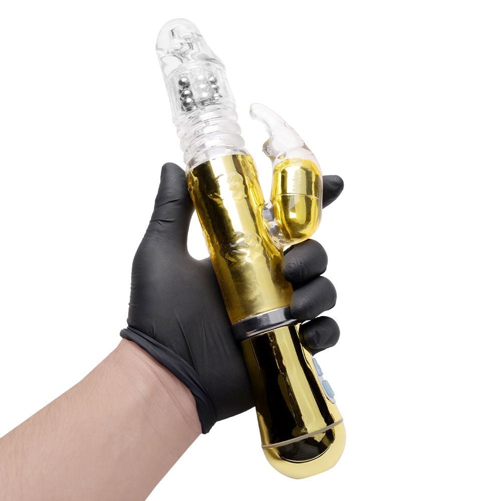 Vibrador Rotativo Cromado Vai Vem Usb Sexy Import