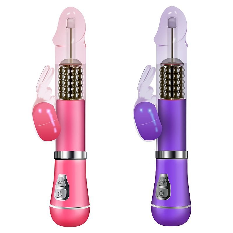 Vibrador Rotativo de Coelho - À Pilha - Rosa