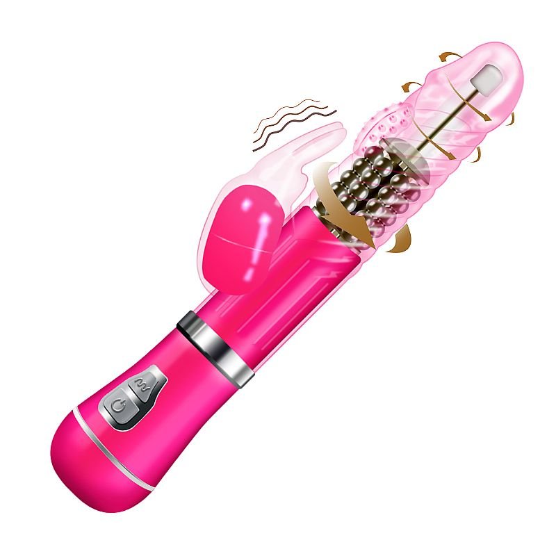Vibrador Rotativo de Coelho - À Pilha - Roxo