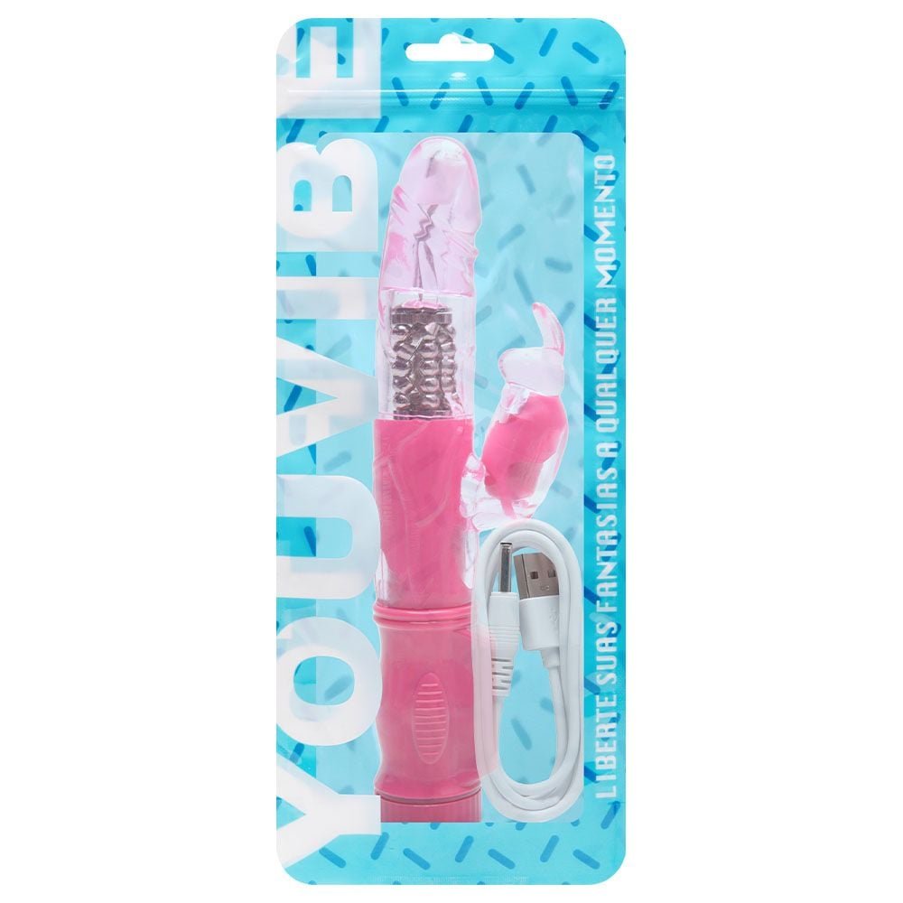 Vibrador Rotativo Estimulador Coelho 12 Vibrações Vipmix