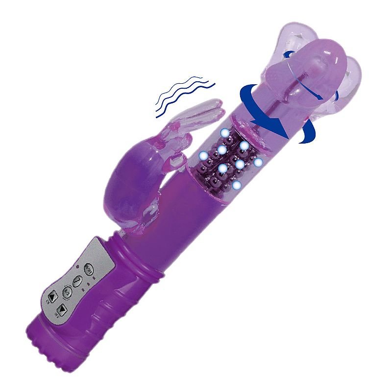 Vibrador Rotativo Liso - 7 Vibrações com Rotação 360º - Recarregável
