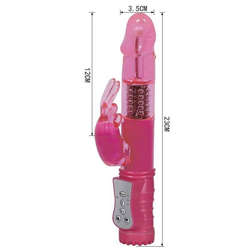 Vibrador Rotativo Liso - 7 Vibrações com Rotação 360º - Recarregável
