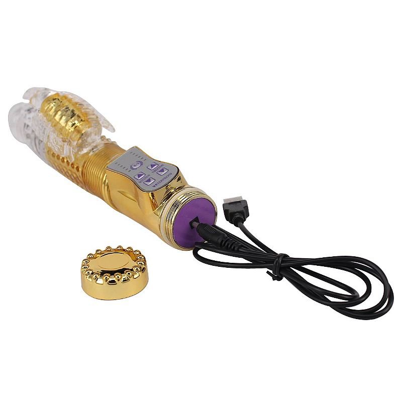 Vibrador Rotativo RECARREGÁVEL Vai e Vem 36 Níveis de Vibrações e 8 Rotações