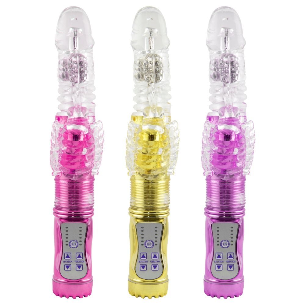 Vibrador Rotativo Vai E Vem Recarregável 36 Vibrações Vipmix