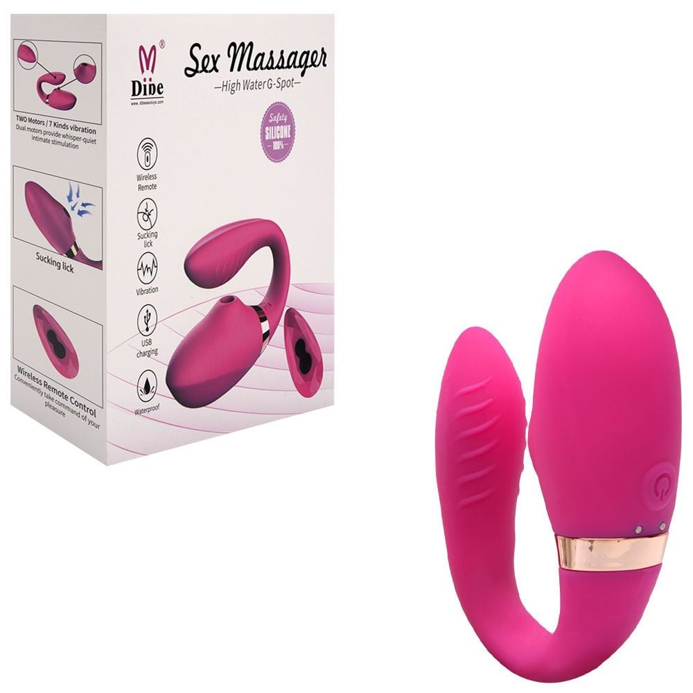 Vibrador Silicone 7 Vibrações Com Sucção Dibe Vipmix