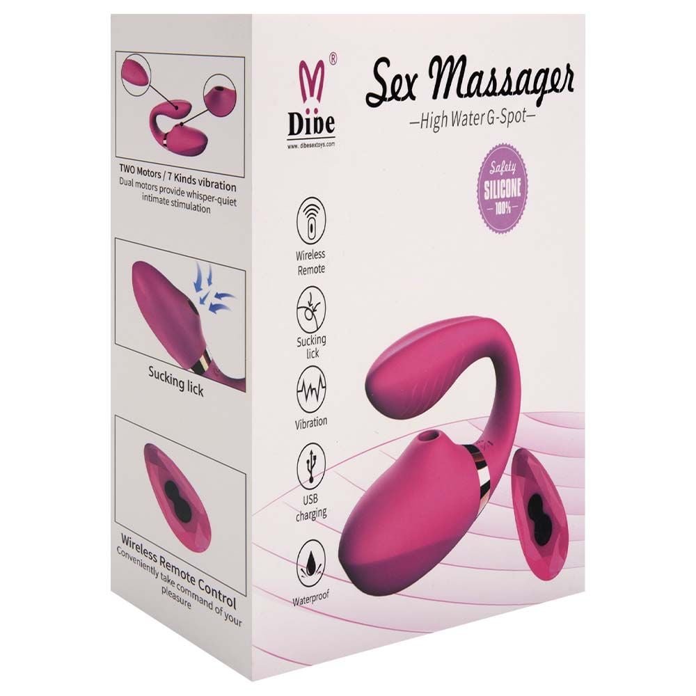 Vibrador Silicone 7 Vibrações Com Sucção Dibe Vipmix
