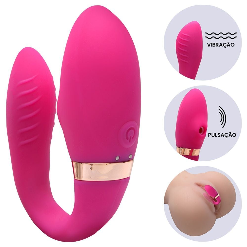 Vibrador Silicone 7 Vibrações Com Sucção Dibe Vipmix