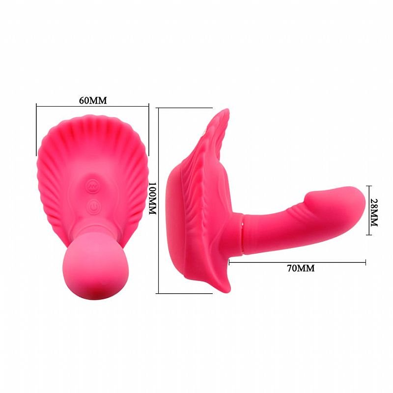 Vibrador Silicone Com vibro controle remoto - Pretty Love