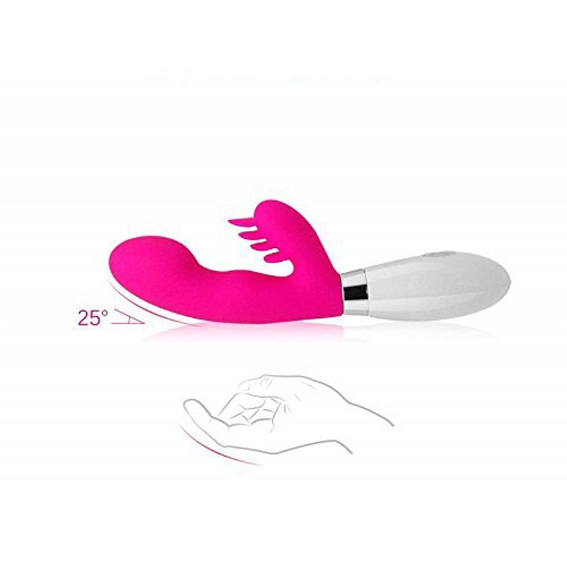 Vibrador Silicone Duplo motor, 10 níveis de vibração - Roxo