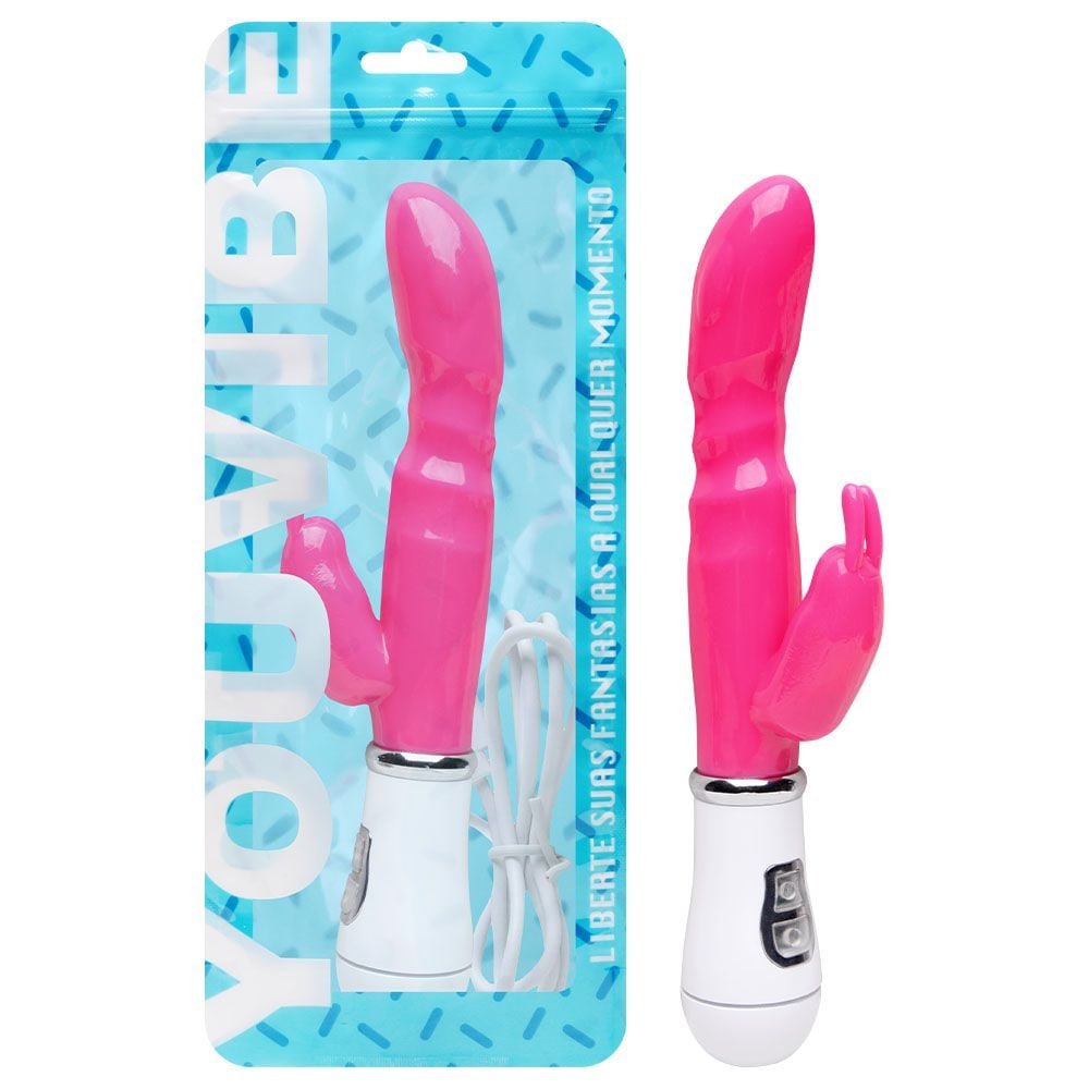 Vibrador Silicone Rabbit 8 Vibrações Usb Vipmix