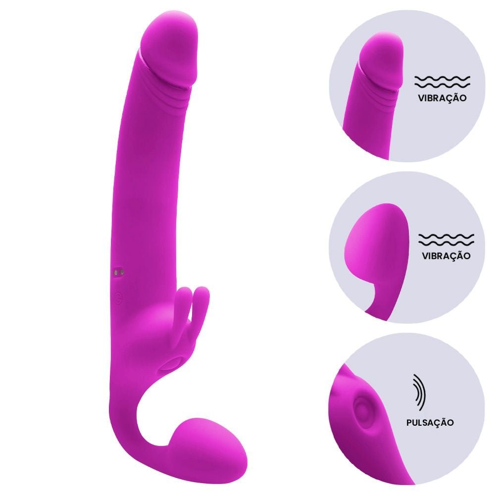 Vibrador Strapless 10 Modos Zanini Pretty Love Vipmix