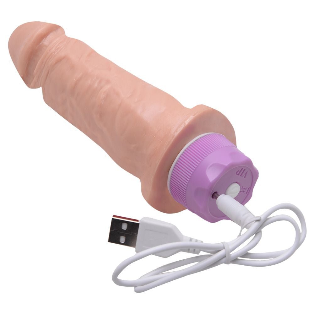Vibrador Usb Recarregável 17,5 X 3,8cm 10 Vibrações Kgel