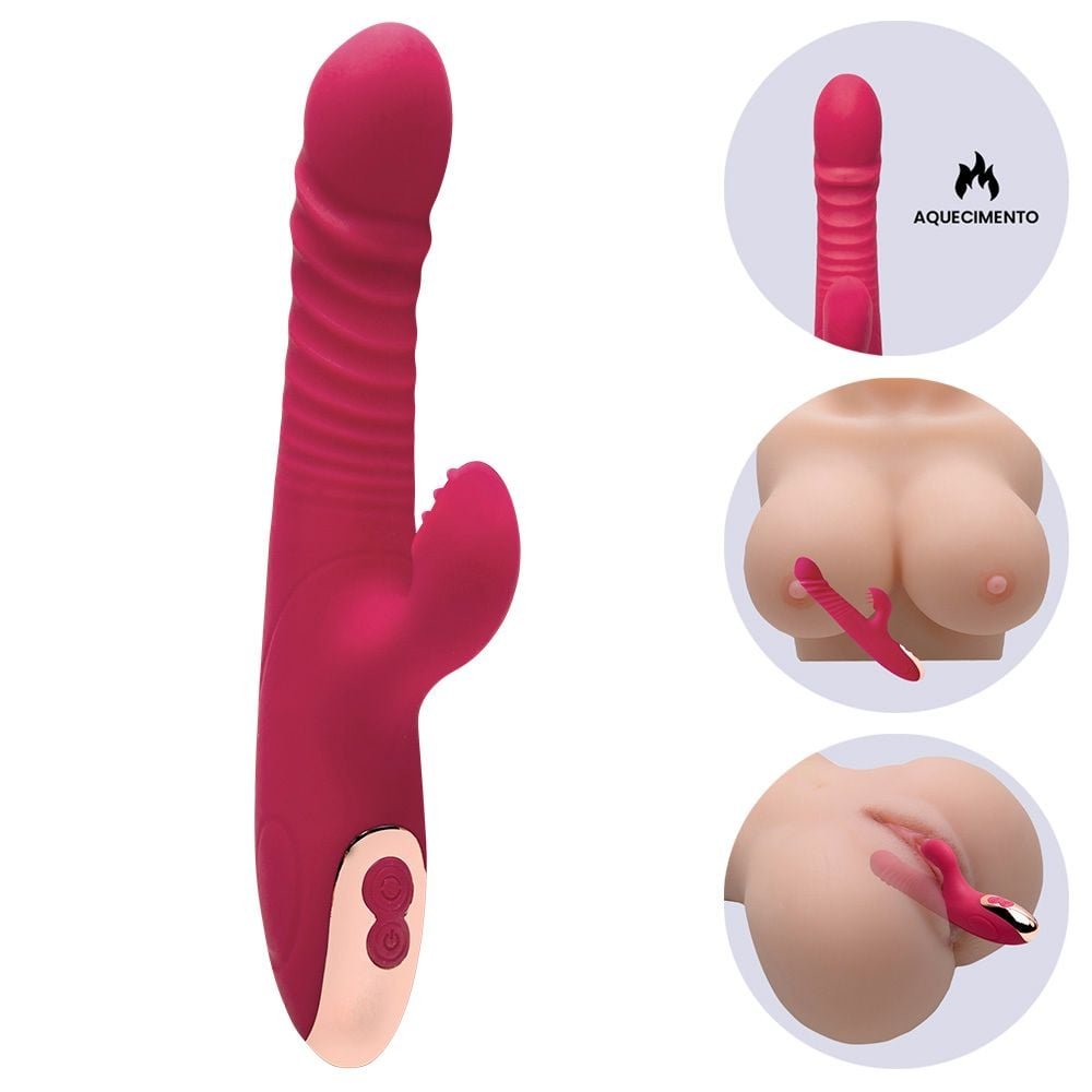 Vibrador Vai E Vem 8 Vibrações Aquece Odom Vipmix