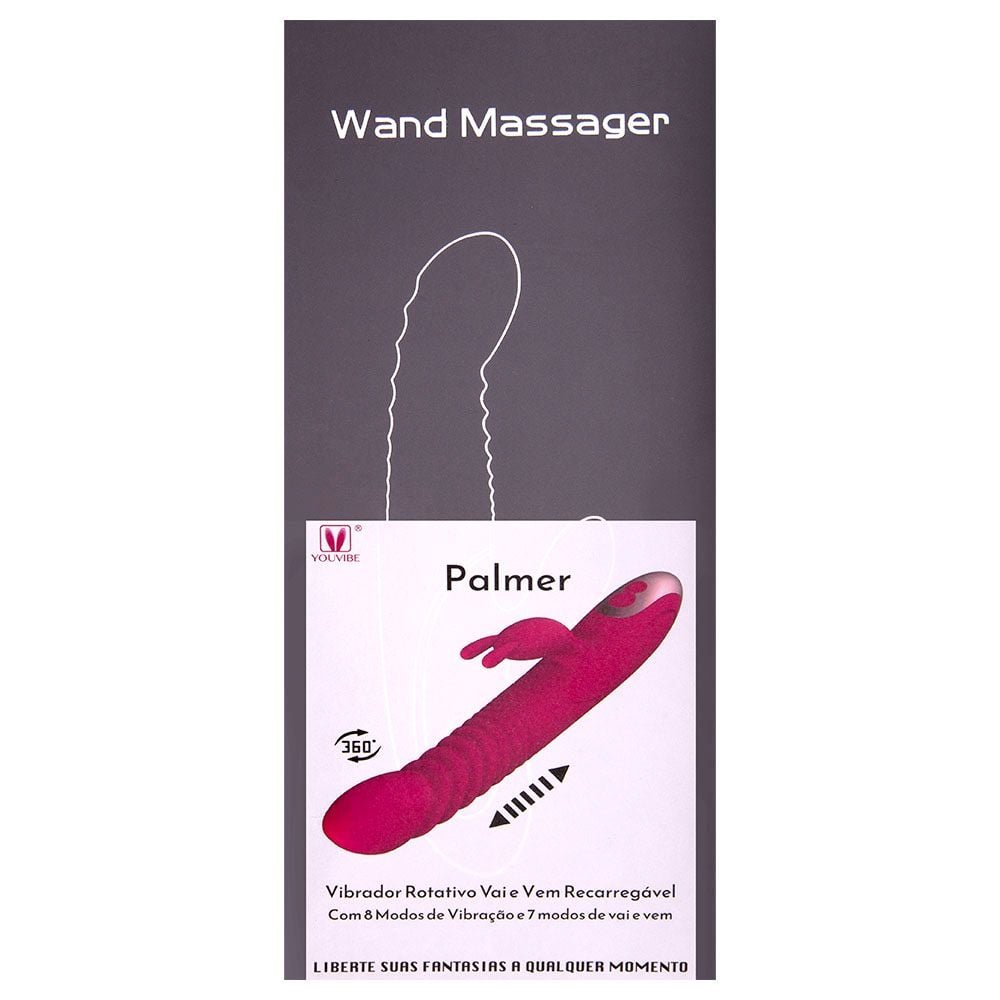 Vibrador Vai E Vem 8 Vibrações Aquece Palmer Vipmix