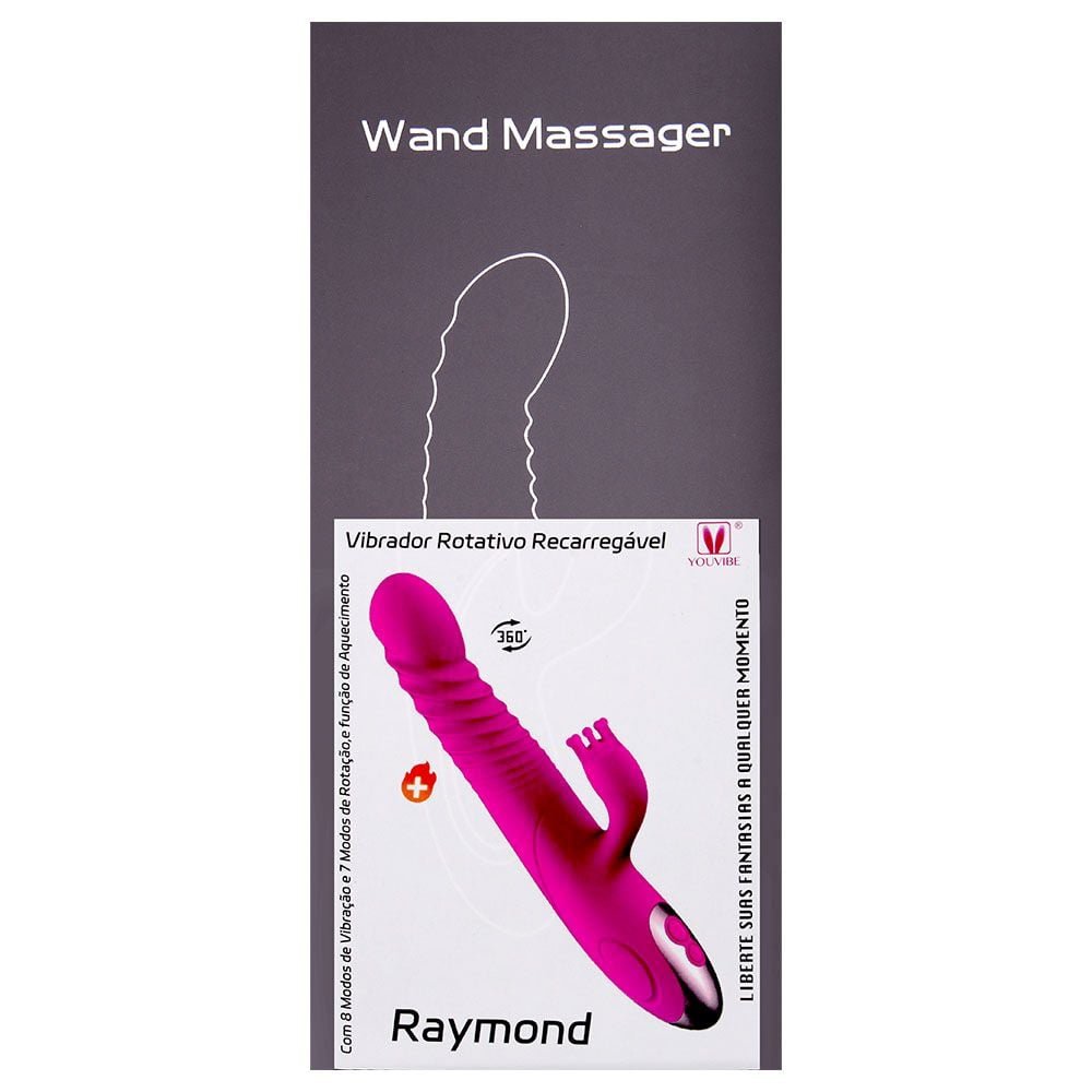 Vibrador Rotativo 8 Vibrações Aquece Raymond Vipmix