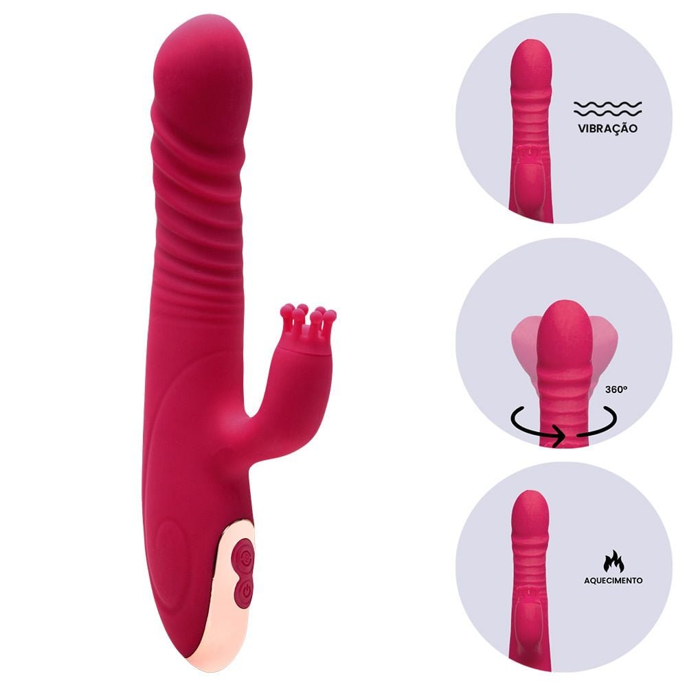 Vibrador Rotativo 8 Vibrações Aquece Raymond Vipmix