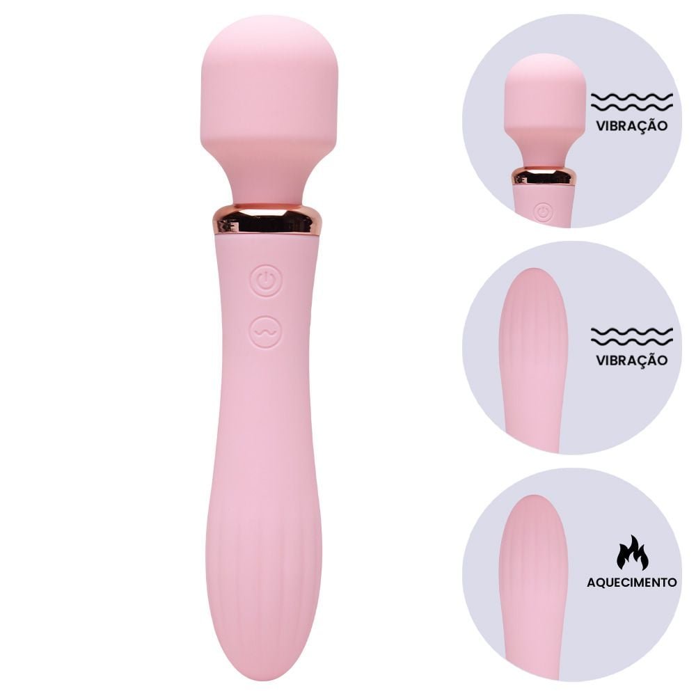 Vibrador Varinha Mágica 10 Vibrações Lilo Vipmix