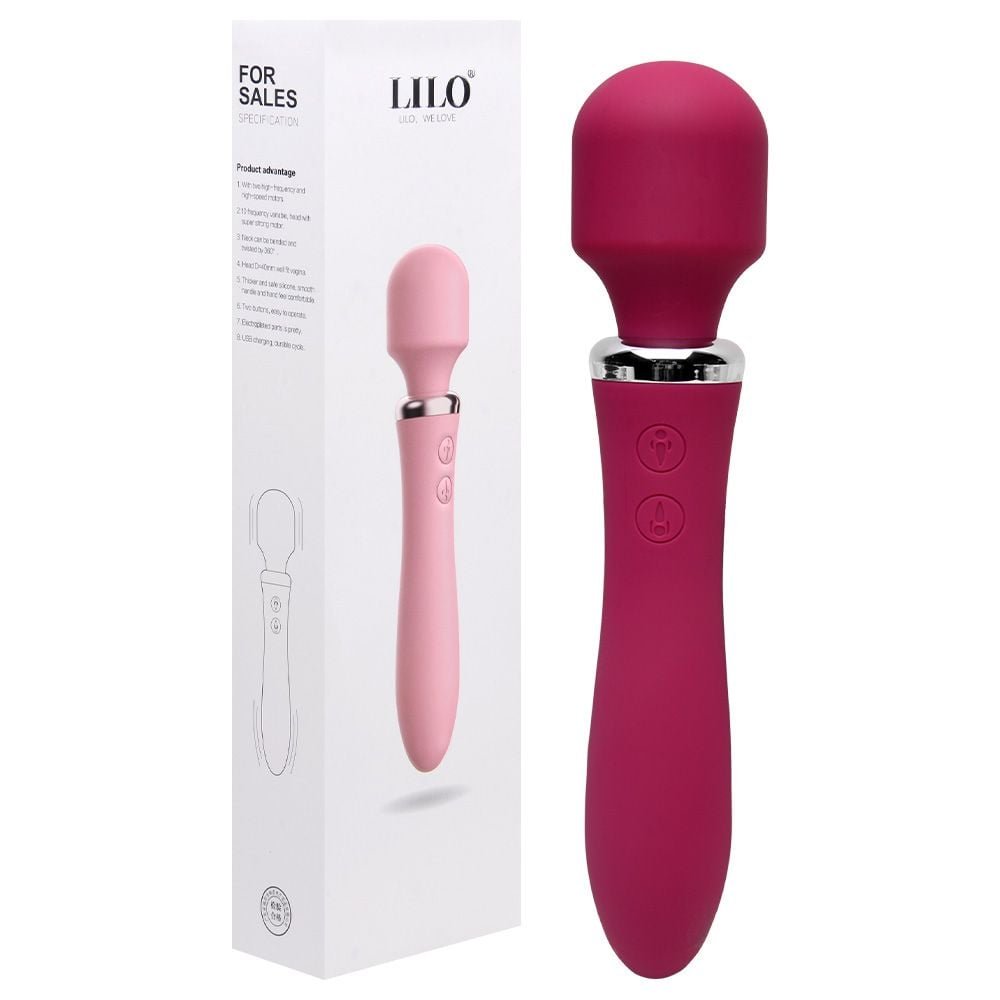 Vibrador Varinha Mágica 10 Vibrações Usb Lilo Vipmix