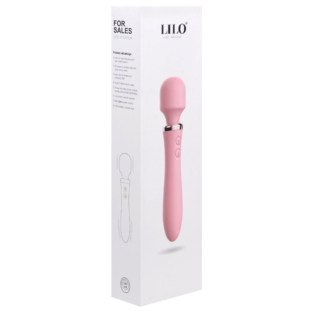 Vibrador Varinha Mágica 10 Vibrações Usb Lilo Vipmix