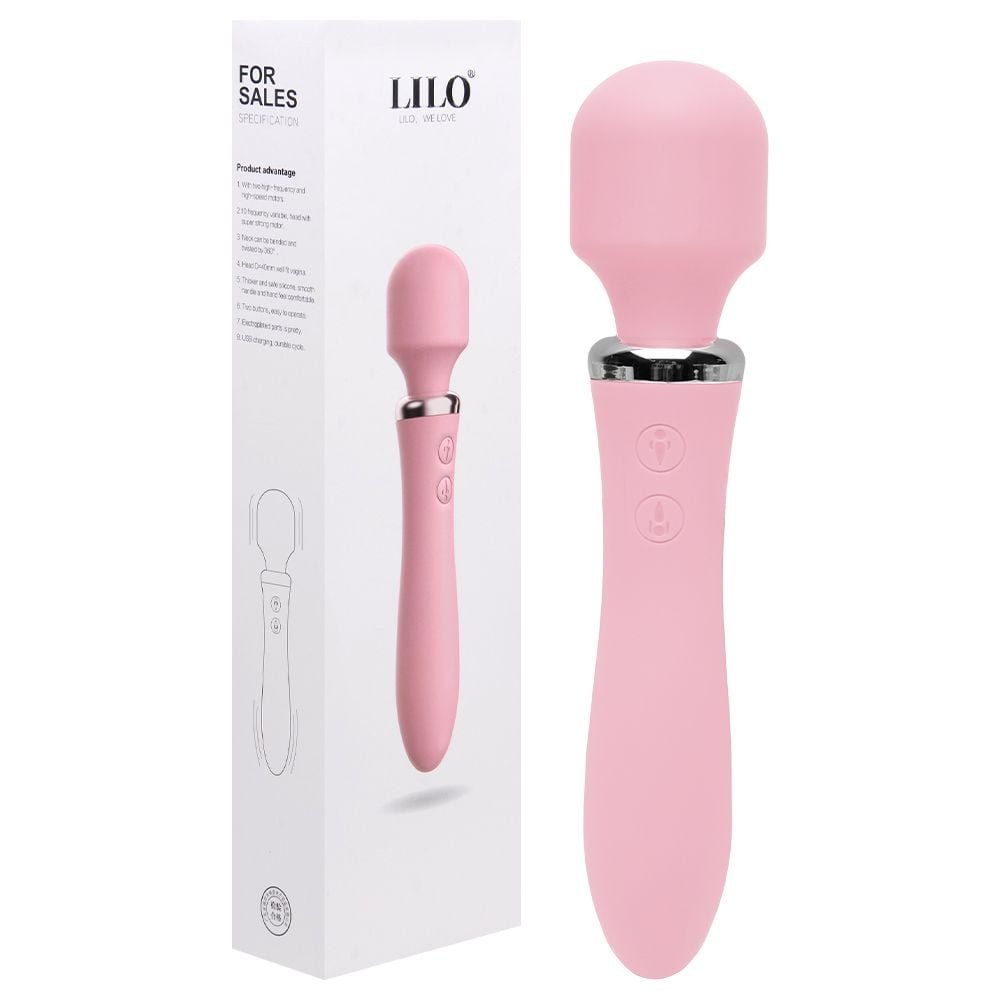 Vibrador Varinha Mágica 10 Vibrações Usb Lilo Vipmix