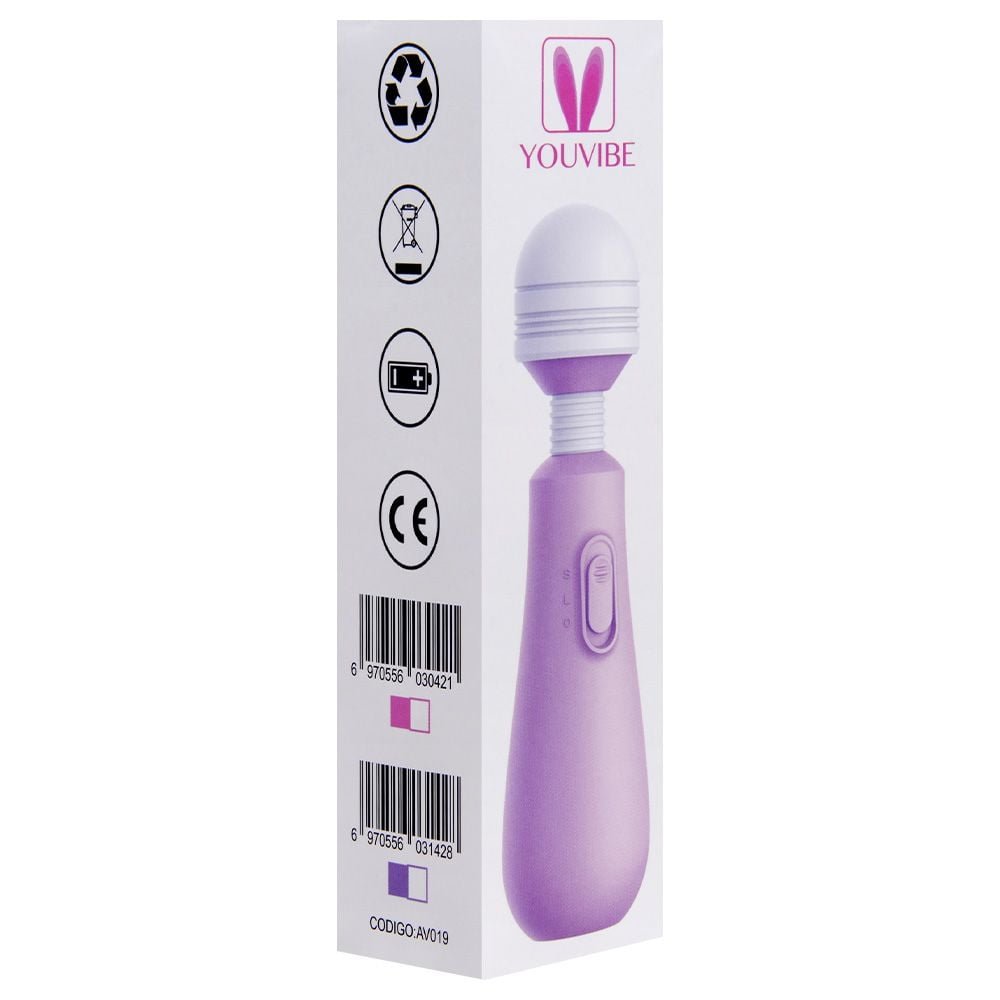 Vibrador Varinha Mágica 2 Vibrações Flexível 15 X 3cm Vipmix