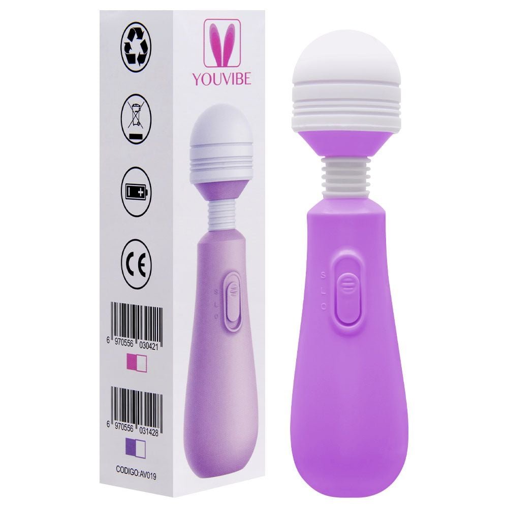 Vibrador Varinha Mágica 2 Vibrações Flexível 15 X 3cm Vipmix