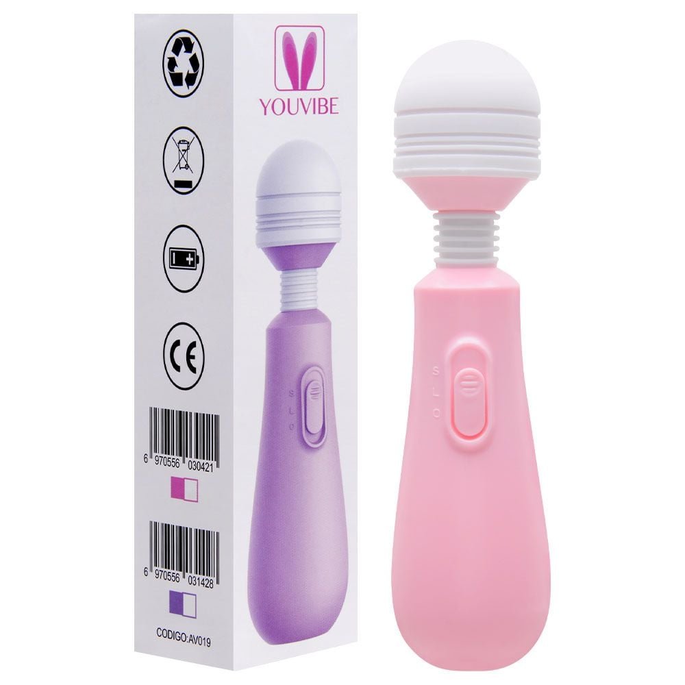 Vibrador Varinha Mágica 2 Vibrações Flexível 15 X 3cm Vipmix