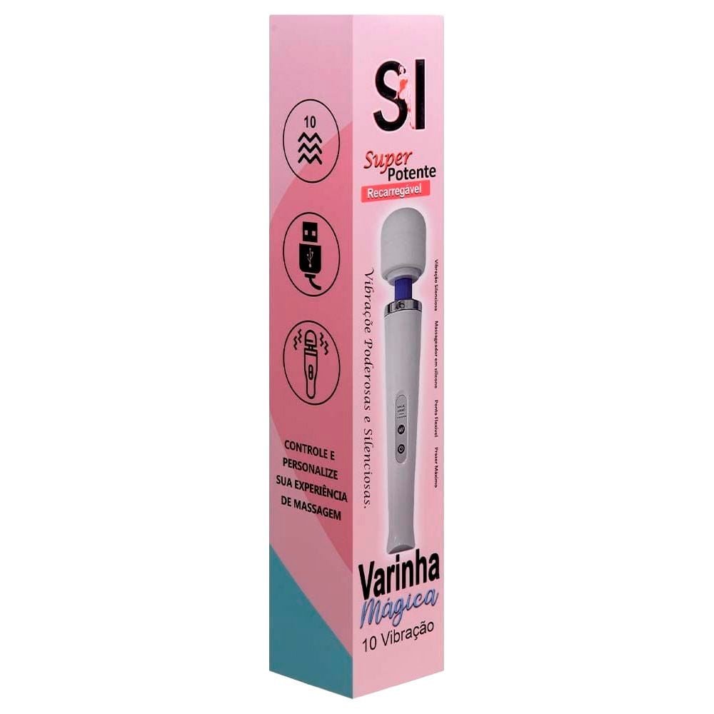 Vibrador Varinha Mágica 32cm Recarregável Sexy Import