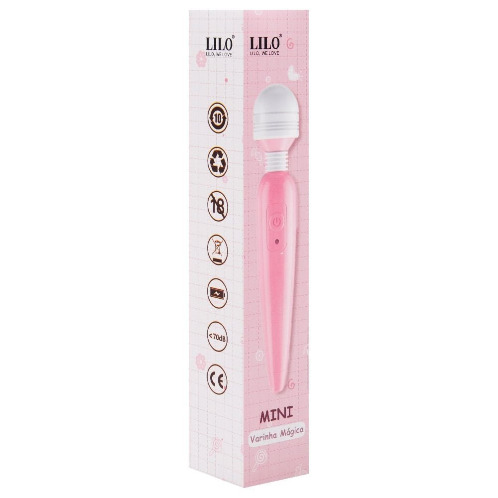 Vibrador Varinha Mágica Com 10 Vibrações Lilo Vipmix
