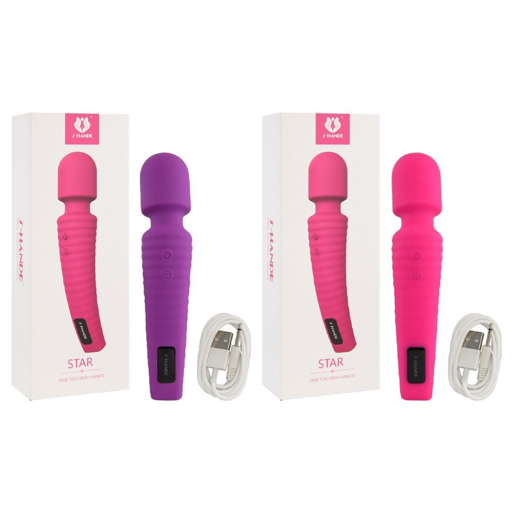 Vibrador Varinha Mágica Recarregável Star S-hande Sexy Import