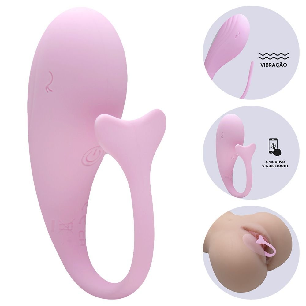 Vibrador Whale Via App Usb 9 Vibrações Yaffa